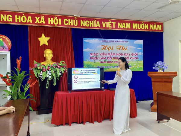 TRƯỜNG MẦM NON SAO BIỂN TỔ CHỨC HỘI THI GIÁO VIÊN DẠY GIỎI CẤP TRƯỜNG NĂM HỌC 2024-2025