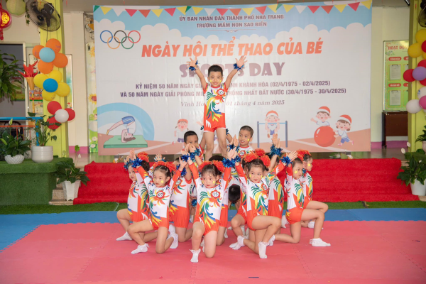 TRƯỜNG MẦM NON SAO BIỂN TỔ CHỨC NGÀY HỘI THỂ THAO NĂM HỌC 2024-2025